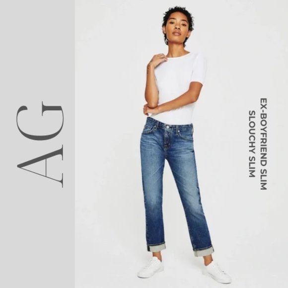 AG Denim | ex-boyfriend slim slouchy jeans | 28R - Picture 5 of 5